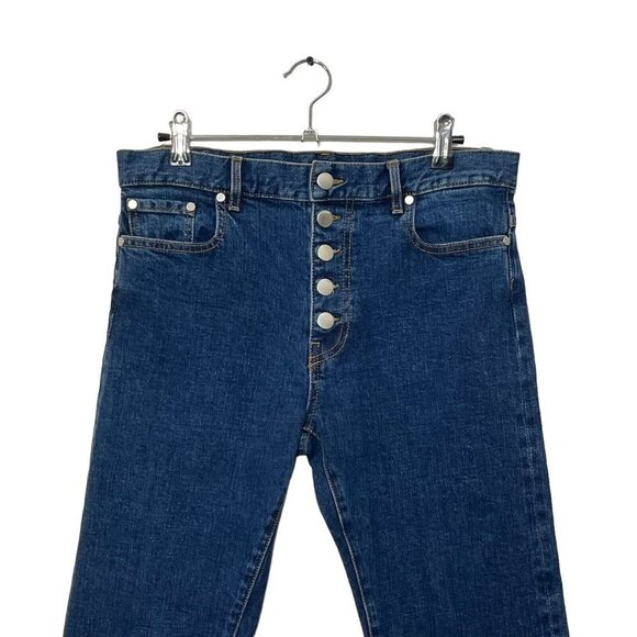 Joseph Den High Rise Straight Jeans Women’s Size 28 Medium Wash Button Fly - Picture 3 of 13